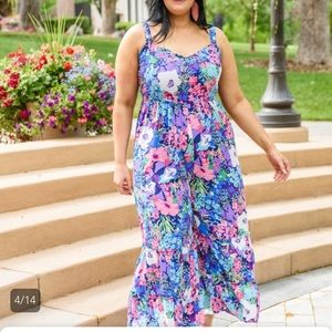 Floral jumpsuit romper